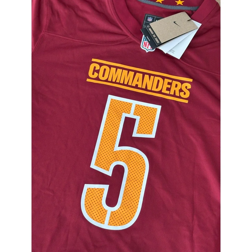 NWT Mens Nike Engineered Washington Commanders Jayden Daniels Jersey -Large- Red